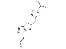 2-[5-[(2-isopropyl-1,3-oxazol-4-yl)methyl]-5,6-dihydropyrrolo[3,4-c]pyrazol-1(4H)-yl]ethanol
