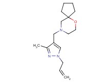 9-[(1-allyl-3-methyl-1H-pyrazol-4-yl)methyl]-6-oxa-9-azaspiro[4.5]decane