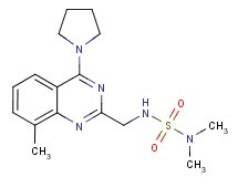 N,N-dimethyl-N'-{[8-methyl-4-(1-pyrrolidinyl)-2-quinazolinyl]methyl}sulfamide