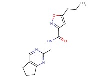 N-(6,7-dihydro-5H-cyclopenta[d]pyrimidin-2-ylmethyl)-5-propyl-3-isoxazolecarboxamide