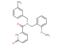 N-(2-methoxybenzyl)-N-(3-methylbenzyl)-6-oxo-1,6-dihydropyridine-2-carboxamide