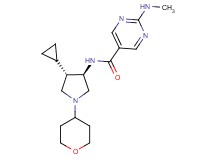 N-[rel-(3R,4S)-4-cyclopropyl-1-(tetrahydro-2H-pyran-4-yl)-3-pyrrolidinyl]-2-(methylamino)-5-pyrimidinecarboxamide hydrochloride