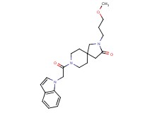 8-(1H-indol-1-ylacetyl)-2-(3-methoxypropyl)-2,8-diazaspiro[4.5]decan-3-one