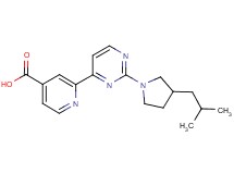 2-[2-(3-isobutylpyrrolidin-1-yl)pyrimidin-4-yl]isonicotinic acid