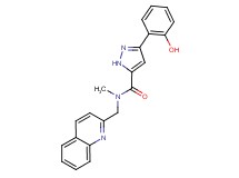 3-(2-hydroxyphenyl)-N-methyl-N-(2-quinolinylmethyl)-1H-pyrazole-5-carboxamide