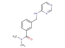 N,N-dimethyl-3-[(pyrimidin-4-ylamino)methyl]benzamide