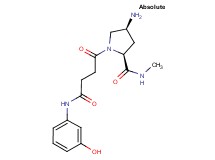 (4S)-4-amino-1-{4-[(3-hydroxyphenyl)amino]-4-oxobutanoyl}-N-methyl-L-prolinamide