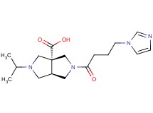 (3aR*,6aR*)-2-[4-(1H-imidazol-1-yl)butanoyl]-5-isopropylhexahydropyrrolo[3,4-c]pyrrole-3a(1H)-carboxylic acid