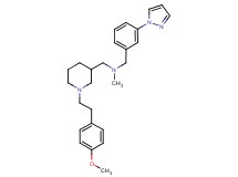 ({1-[2-(4-methoxyphenyl)ethyl]-3-piperidinyl}methyl)methyl[3-(1H-pyrazol-1-yl)benzyl]amine