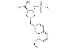 N-{(3S*,4R*)-4-isopropyl-1-[(8-methoxy-2-quinolinyl)methyl]-3-pyrrolidinyl}methanesulfonamide