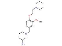 1-[3-methoxy-4-(2-piperidin-1-ylethoxy)benzyl]piperidin-3-amine