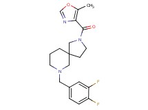7-(3,4-difluorobenzyl)-2-[(5-methyl-1,3-oxazol-4-yl)carbonyl]-2,7-diazaspiro[4.5]decane