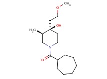 (3R*,4R*)-1-(cycloheptylcarbonyl)-4-(2-methoxyethyl)-3-methyl-4-piperidinol