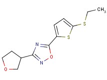 5-[5-(ethylthio)-2-thienyl]-3-(tetrahydrofuran-3-yl)-1,2,4-oxadiazole