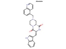 (3S,9aR)-3-(1H-indol-3-ylmethyl)-8-(5-quinolinylmethyl)tetrahydro-2H-pyrazino[1,2-a]pyrazine-1,4(3H,6H)-dione
