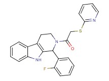 1-(2-fluorophenyl)-2-[(2-pyridinylthio)acetyl]-2,3,4,9-tetrahydro-1H-beta-carboline