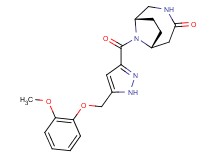 (1S*,6R*)-9-({5-[(2-methoxyphenoxy)methyl]-1H-pyrazol-3-yl}carbonyl)-3,9-diazabicyclo[4.2.1]nonan-4-one