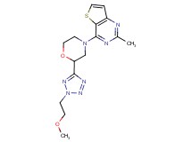 4-{2-[2-(2-methoxyethyl)-2H-tetrazol-5-yl]morpholin-4-yl}-2-methylthieno[3,2-d]pyrimidine