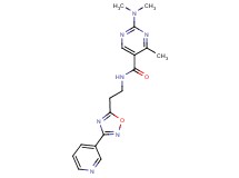 2-(dimethylamino)-4-methyl-N-{2-[3-(3-pyridinyl)-1,2,4-oxadiazol-5-yl]ethyl}-5-pyrimidinecarboxamide