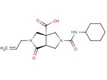 (3aR*,6aS*)-2-allyl-5-[(cyclohexylamino)carbonyl]-1-oxohexahydropyrrolo[3,4-c]pyrrole-3a(1H)-carboxylic acid