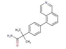 2-(4-isoquinolin-5-ylphenyl)-2-methylpropanamide