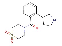 4-[2-(3-pyrrolidinyl)benzoyl]thiomorpholine 1,1-dioxide hydrochloride