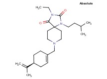 3-ethyl-8-{[(4S)-4-isopropenyl-1-cyclohexen-1-yl]methyl}-1-(3-methylbutyl)-1,3,8-triazaspiro[4.5]decane-2,4-dione