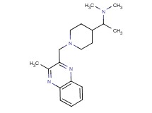 N,N-dimethyl-1-{1-[(3-methyl-2-quinoxalinyl)methyl]-4-piperidinyl}ethanamine