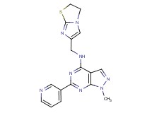 N-(2,3-dihydroimidazo[2,1-b][1,3]thiazol-6-ylmethyl)-1-methyl-6-(3-pyridinyl)-1H-pyrazolo[3,4-d]pyrimidin-4-amine