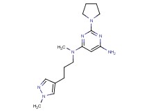N-methyl-N-[3-(1-methyl-1H-pyrazol-4-yl)propyl]-2-pyrrolidin-1-ylpyrimidine-4,6-diamine
