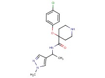 4-(4-chlorophenoxy)-N-[1-(1-methyl-1H-pyrazol-4-yl)ethyl]piperidine-4-carboxamide
