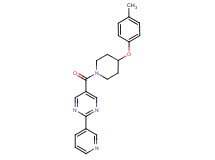 5-{[4-(4-methylphenoxy)-1-piperidinyl]carbonyl}-2-(3-pyridinyl)pyrimidine