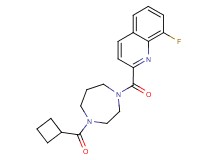 2-{[4-(cyclobutylcarbonyl)-1,4-diazepan-1-yl]carbonyl}-8-fluoroquinoline