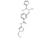 N-(1-ethyl-1H-1,2,3-triazol-4-yl)-3-{[[1-(2-furyl)ethyl](methyl)amino]methyl}benzamide