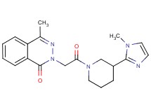 4-methyl-2-{2-[3-(1-methyl-1H-imidazol-2-yl)piperidin-1-yl]-2-oxoethyl}phthalazin-1(2H)-one
