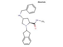(4R)-4-(benzylamino)-1-(2,3-dihydro-1H-inden-2-yl)-N-methyl-L-prolinamide