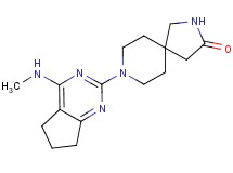 8-[4-(methylamino)-6,7-dihydro-5H-cyclopenta[d]pyrimidin-2-yl]-2,8-diazaspiro[4.5]decan-3-one