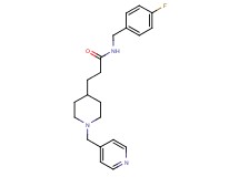 N-(4-fluorobenzyl)-3-[1-(4-pyridinylmethyl)-4-piperidinyl]propanamide