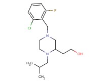 2-[4-(2-chloro-6-fluorobenzyl)-1-isobutyl-2-piperazinyl]ethanol