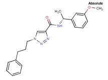N-[(1R)-1-(3-methoxyphenyl)ethyl]-1-(3-phenylpropyl)-1H-1,2,3-triazole-4-carboxamide