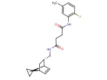 N-(2-fluoro-5-methylphenyl)-N'-[(1R*,2S*,4S*)-spiro[bicyclo[2.2.1]heptane-7,1'-cyclopropane]-5-en-2-ylmethyl]succinamide