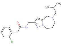 2-(2-chlorophenyl)-N-[(5-isobutyl-5,6,7,8-tetrahydro-4H-pyrazolo[1,5-a][1,4]diazepin-2-yl)methyl]acetamide