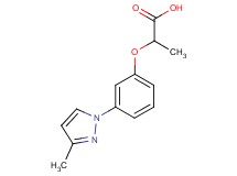 2-[3-(3-methyl-1H-pyrazol-1-yl)phenoxy]propanoic acid