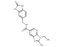 2-amino-3-ethyl-N-[(2-oxo-2,3-dihydro-1H-benzimidazol-5-yl)methyl]-3H-imidazo[4,5-b]pyridine-6-carboxamide