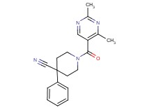 1-[(2,4-dimethylpyrimidin-5-yl)carbonyl]-4-phenylpiperidine-4-carbonitrile