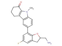 6-[2-(aminomethyl)-5-fluoro-2,3-dihydro-1-benzofuran-7-yl]-9-methyl-2,3,4,9-tetrahydro-1H-carbazol-1-one