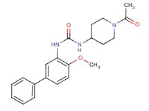 N-(1-acetylpiperidin-4-yl)-N'-(4-methoxybiphenyl-3-yl)urea