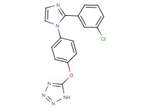 5-{4-[2-(3-chlorophenyl)-1H-imidazol-1-yl]phenoxy}-1H-tetrazole