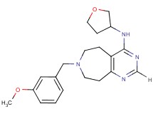 7-(3-methoxybenzyl)-N-(tetrahydrofuran-3-yl)-6,7,8,9-tetrahydro-5H-pyrimido[4,5-d]azepin-4-amine