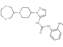 N-{1-[1-(1,4-dithiepan-6-yl)-4-piperidinyl]-1H-pyrazol-5-yl}-N'-(2-methylphenyl)urea
